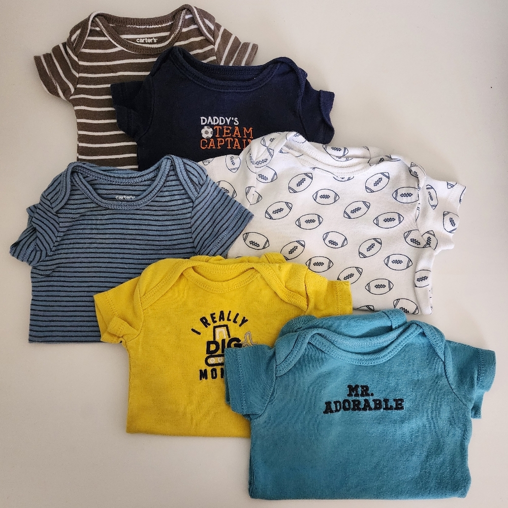 Carter's Newborn Boys Onsie Lot